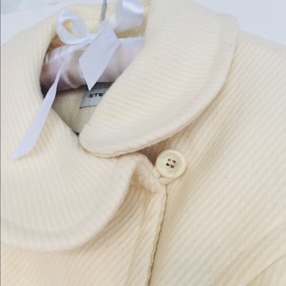 Ivory cream pea coat - Picture 6 of 7